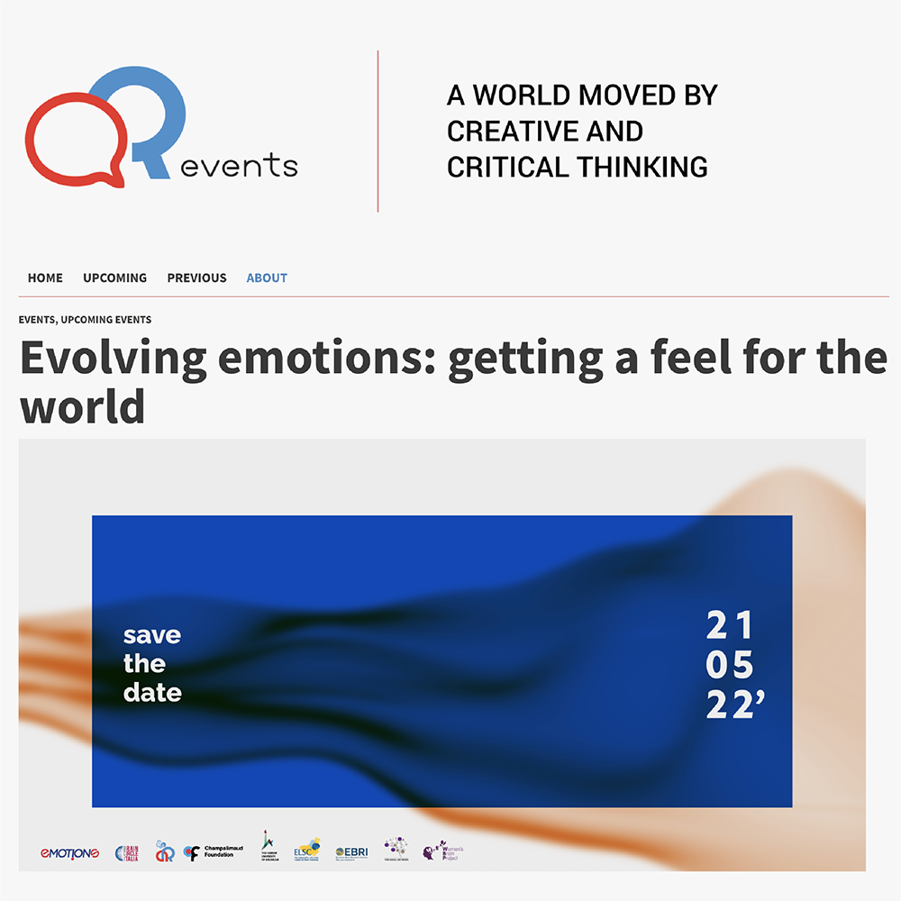 Evolving emotions: getting a feel for the world