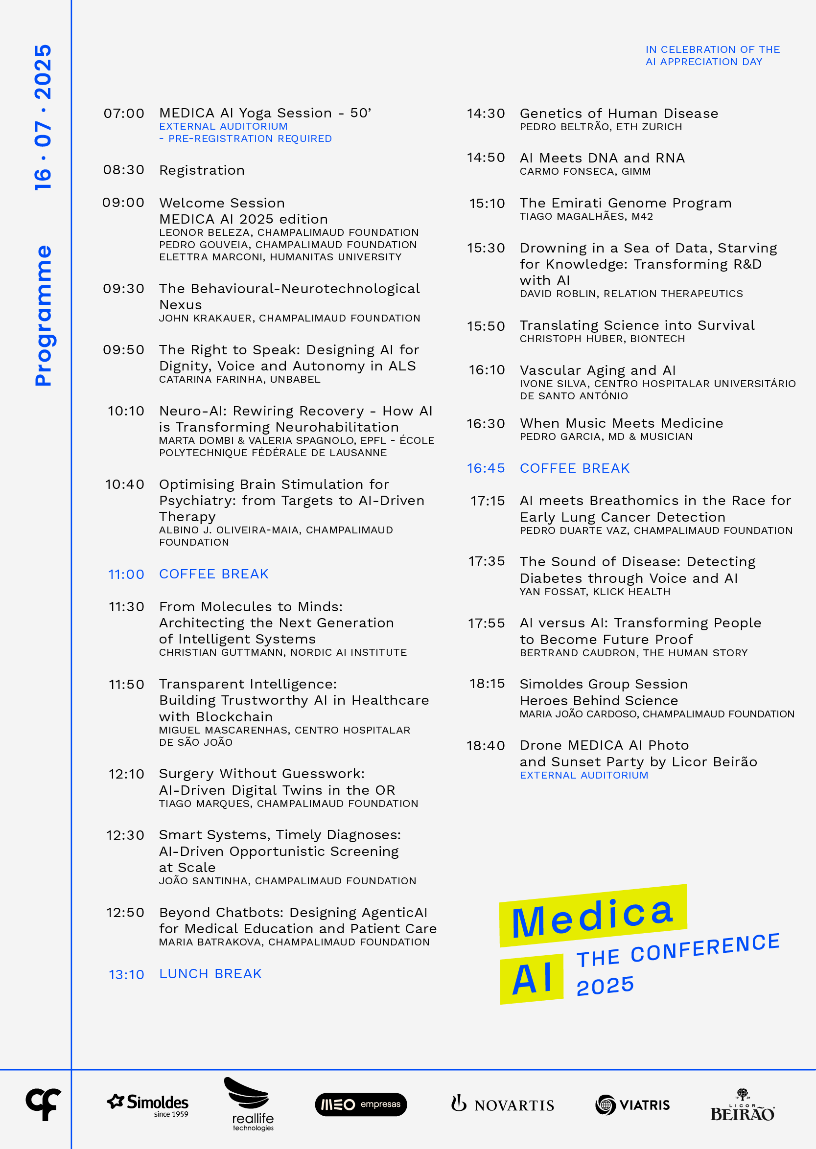 Medica AI - The Conference - Programme