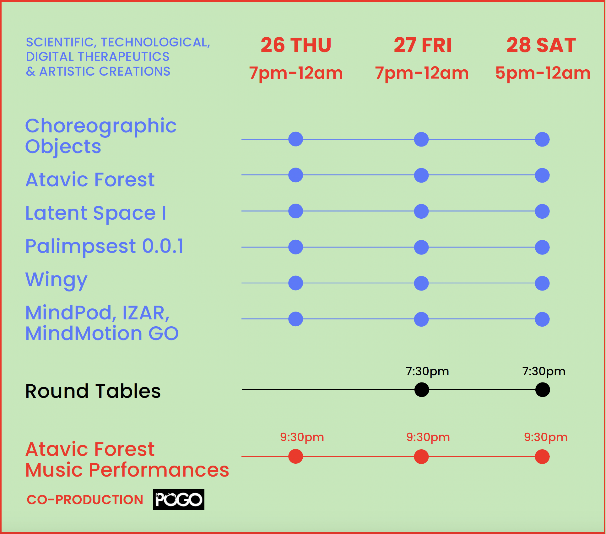 PROGRAMME AT A GLANCE