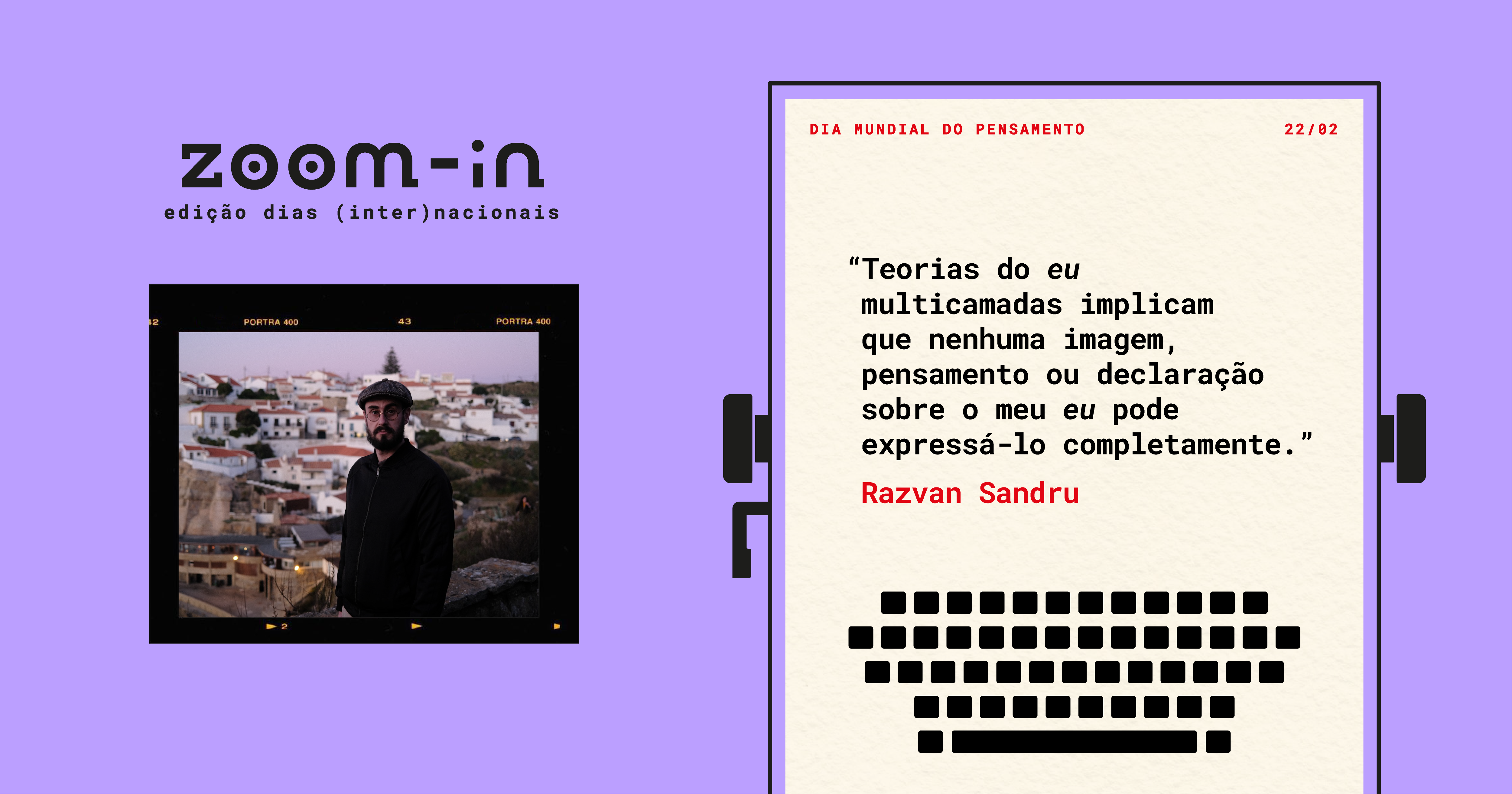 Razvan Sandru sobre o Dia Mundial do Pensamento
